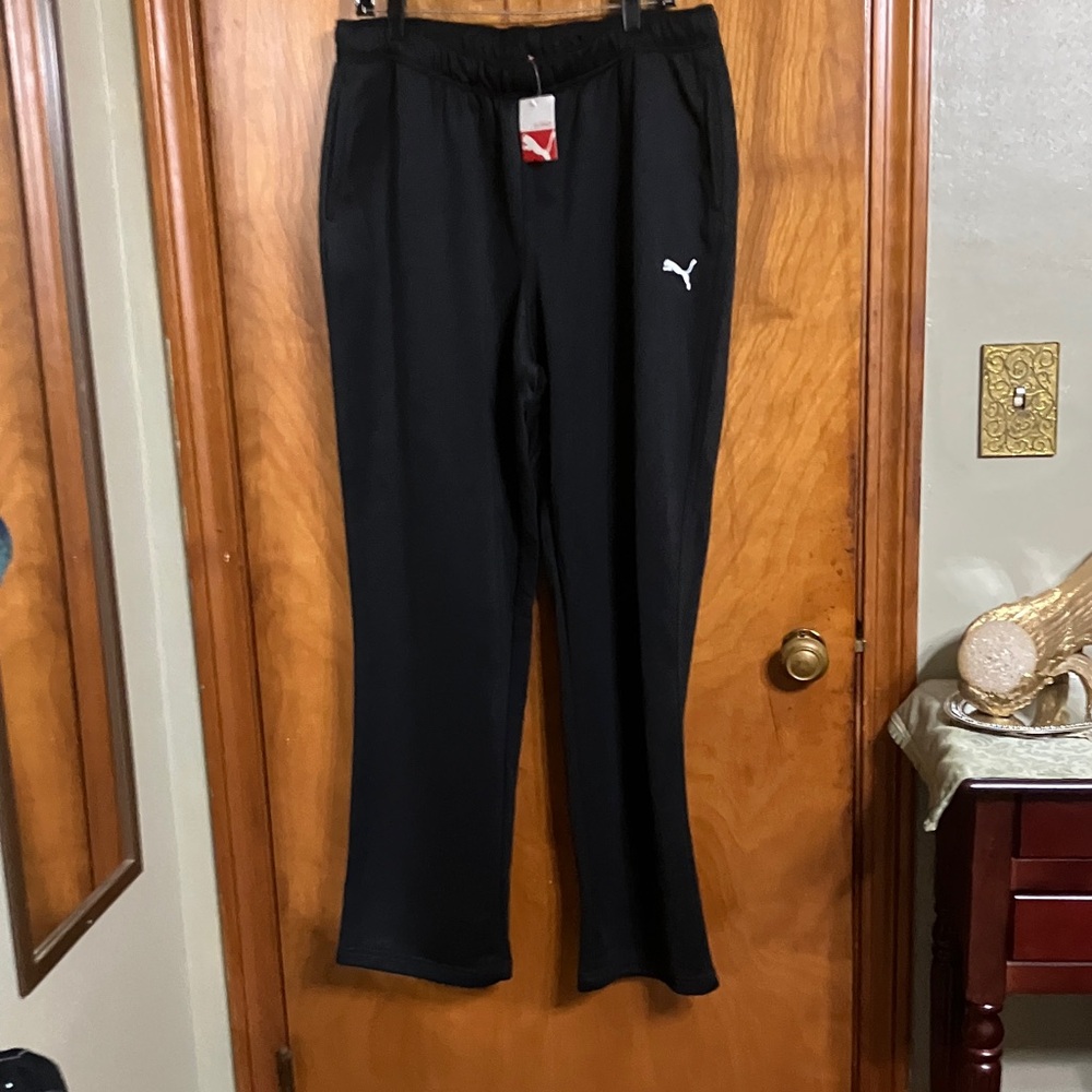 Puma Black Men's Drawstring Track Pants